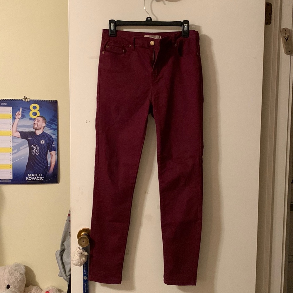 Maroon Forever 21 jeans